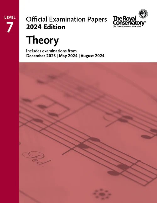 2024 Official Examination Papers - Level 7 Theory Frederick Harris Music Music Books for sale canada