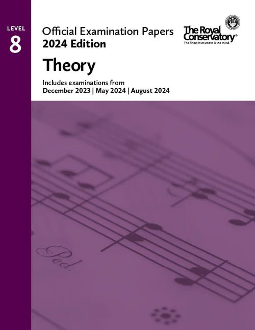 2024 Official Examination Papers: Level 8 Theory RCM Publishing Music Books for sale canada