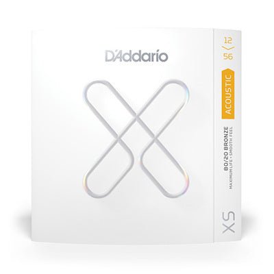 D'Addario 12 - 56 Light Top/Medium Bottom, XS 80/20 Bronze Coated Acoustic Guitar Strings D'Addario &Co. Inc Guitar Accessories for sale canada
