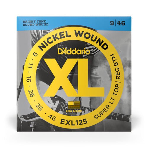 D'Addario EXL125 - Nickel Wound SUPER L-TOP R-BTM 09-46 D'Addario &Co. Inc Guitar Accessories for sale canada