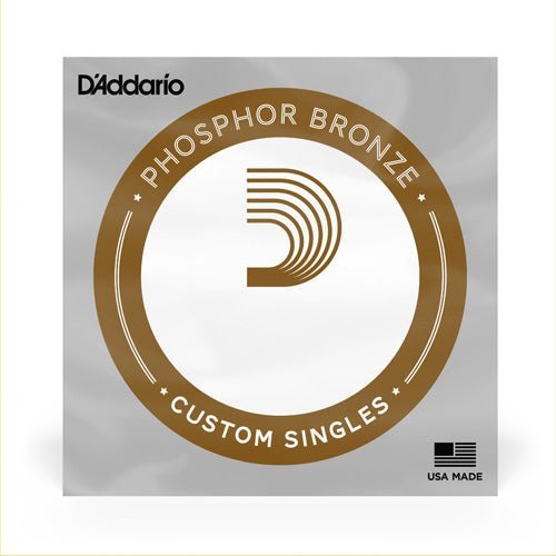 D'Addario PB023 Phosphor Bronze Wound Acoustic Guitar Single String .023 D'Addario &Co. Inc Guitar Accessories for sale canada