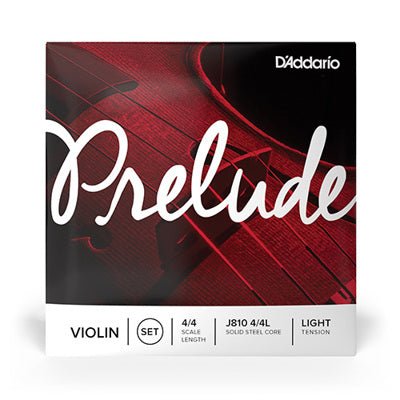 D'Addario Prelude Violin String Set 4/4 Size - Light D'Addario &Co. Inc Violin Accessories for sale canada