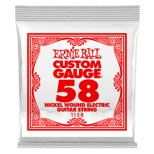 Ernie Ball 1158 Nickel Wound Electric or Acoustic Guitar String - 0.058 Ernie Ball Guitar Accessories for sale canada