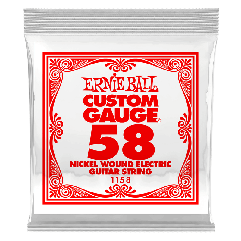 Ernie Ball 1158 Nickel Wound Electric or Acoustic Guitar String - 0.058 Ernie Ball Guitar Accessories for sale canada