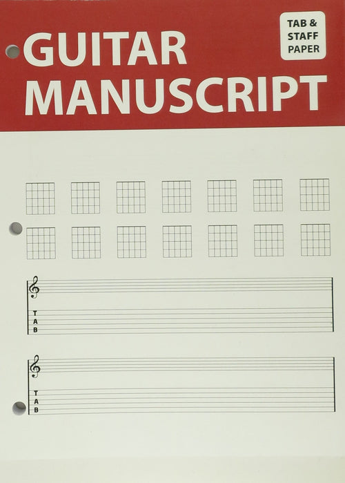 Guitar Manuscript Tab & Staff Paper TAB Lines The Music Stand Manuscript paper for sale canada