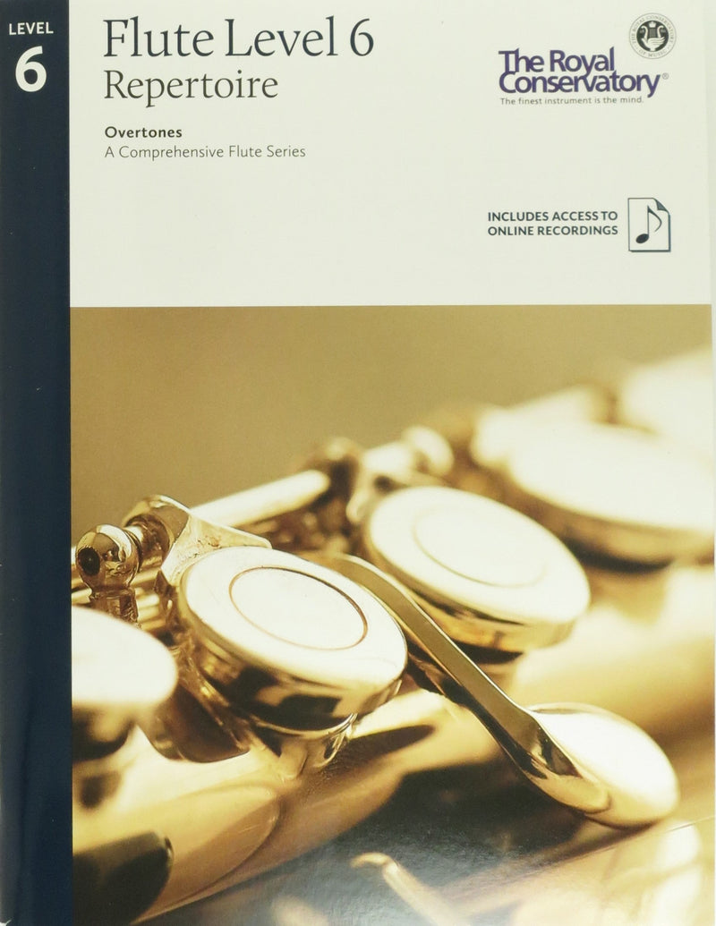 Overtones: Flute Repertoire 6 with Online Access Frederick Harris Music Music Books for sale canada