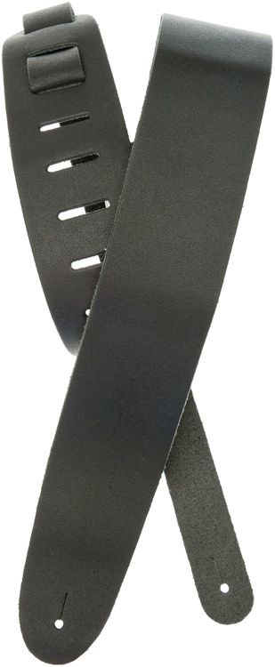 Planet Waves 25BL00 2.5" Basic Classic Leather Guitar Strap - Design Black Silver Star D'Addario &Co. Inc Guitar Accessories for sale canada