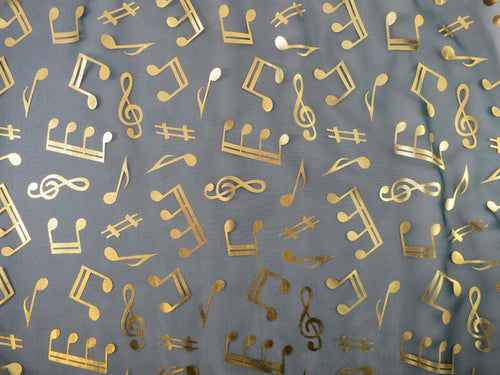 Scarf w/ Mixed Music Notes Orange/Gold Music Treasures Accessories for sale canada