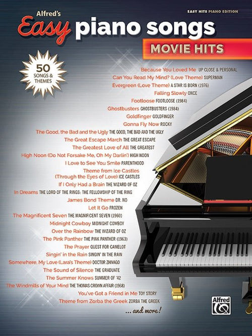 Alfred's Easy Piano Songs Movie Hits Alfred Music Publishing Music Books for sale canada