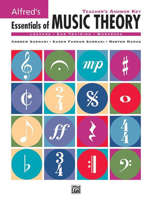 Alfred's Essentials of Music Theory: Teacher's Answer Key Alfred Music Publishing Music Books for sale canada