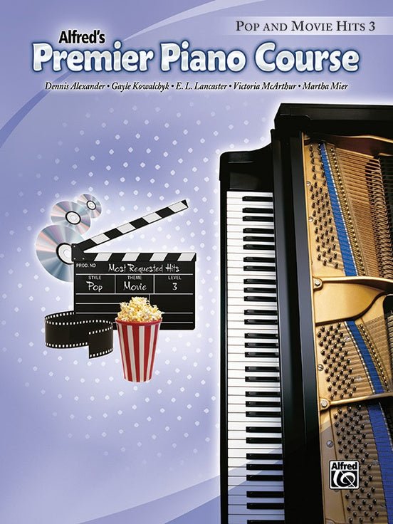 Alfred's Premier Piano Course, Pop and Movie Hits 3 Alfred Music Publishing Music Books for sale canada