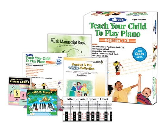 Alfred's Teach Your Child To Play Piano Beginner's Kit - Discontinued Alfred Music Publishing Music Books for sale canada