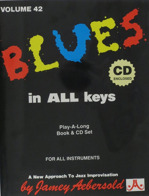 Blues in All Keys, Volume 42 Jamey Aebersold Jazz Music Books for sale canada