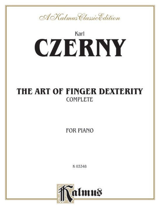 Czerny, The Art of Finger Dexterity, Complete Alfred Music Publishing Music Books for sale canada