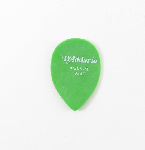 D'Addario Guitar Pick Medium Green Teardrop 33mm D'Addario &Co. Inc Guitar Accessories for sale canada