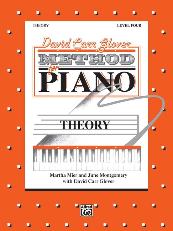 David Carr Glover Method for Piano: Theory, Level 4 Alfred Music Publishing Music Books for sale canada