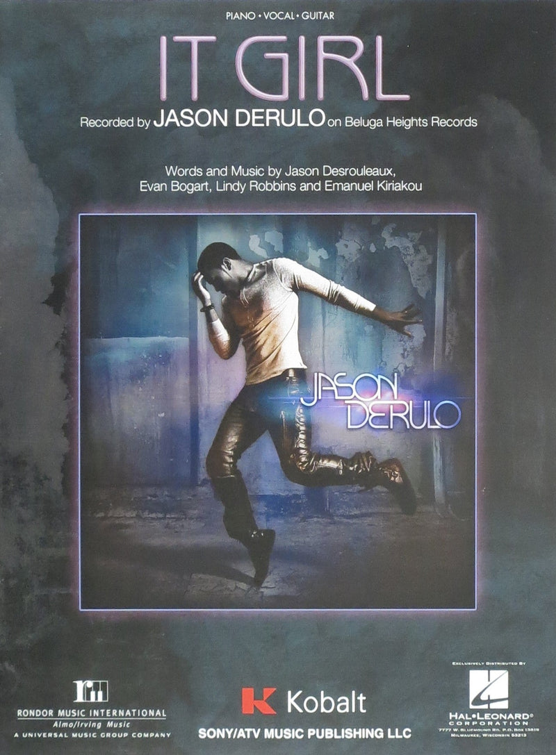 It Girl - Jason Derulo Hal Leonard Corporation Music Books for sale canada