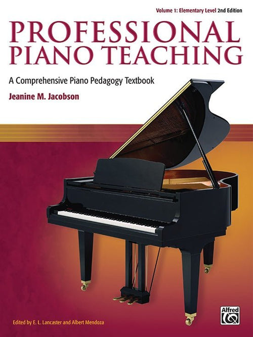 Professional Piano Teaching, Volume 1 (2nd Edition) Alfred Music Publishing Music Books for sale canada