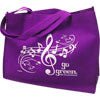 Reusable Music Staff Go Green Tote Bag Purple Aim Gifts Accessories for sale canada