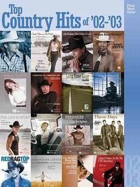 Top Country Hits of '02-'03 - P/V/G Hal Leonard Corporation Music Books for sale canada