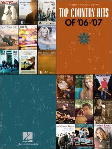 Top Country Hits of '06-'07 - P/V/G Hal Leonard Corporation Music Books for sale canada